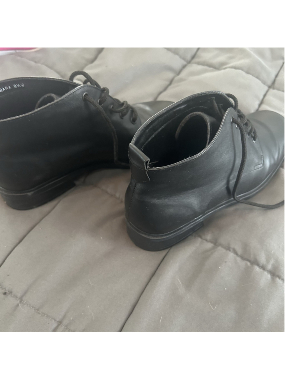 Boston Accent Barbara Leather Ankle Boot Size 8.5wide Black - Picture 6 of 7